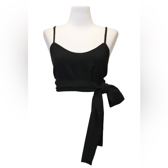 STORETS Blair Linen Wrap Bustier in Grey - Picture 5 of 9